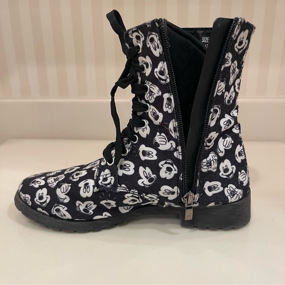 Disney Mickey Mouse Printed Zippered Ankle Boots - Picture 10 of 16